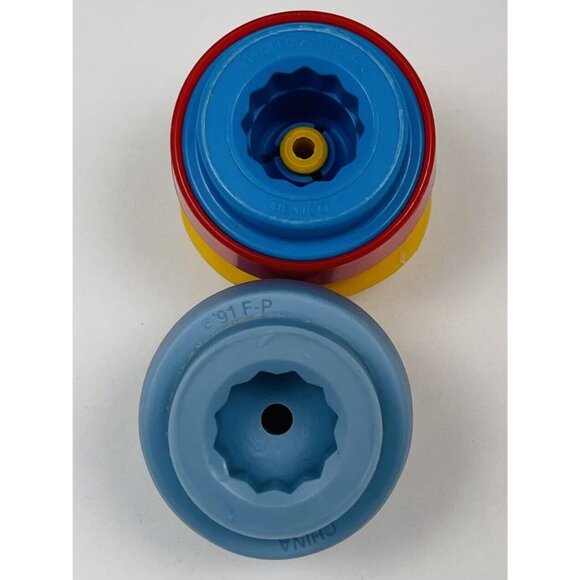 VTG 1990s FISHER PRICE Little People Figures Cowboy & Conductor Engineer EUC - Picture 5 of 5